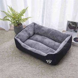 Dog bed five-color dog sofa puppy mattress bulldog large dog accessories waterproof cushion bench cat sofa pet supplies 210915