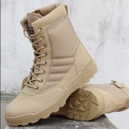 SWAT Spring Military Leather Boots Mens Combat Bot Infantry Tactical Boots Askeri Bot Army Bots Outdoor Climbing Hiking Boots