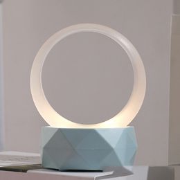 New Circular ring Bluetooth5.0 Speaker TWS Wireless Bluetooth Loudspeaker Portable Mini Speaker Table Lamp For Indoor Outdoor
