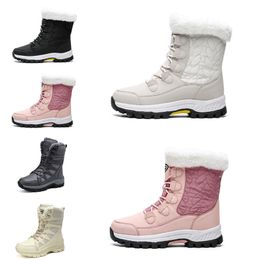 Designer-Damen-Schneestiefel, modischer Winterstiefel, klassischer Mini-Knöchel, kurze Damen-Mädchen-Damenstiefeletten, Kastanie, Marineblau, Outdoor