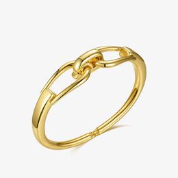 Enfashion Hollow Horse Bit Bangles for Women Gold Colour Geometric Bracelets Party 2020 Fashion Jewellery Wholesale Pulseras B2166 Q0720