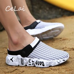 Sandalen Sommer Männer CeLai Größe 39-46 Mesh Schuhe Strand Hausschuhe Clogs Männlichen Sneaker Clogs Mann Zuecos Alias Zapatos hombre A-032