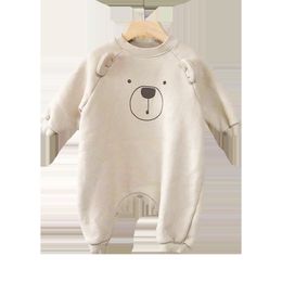 MILANCEL 2021 spring baby rompers cartoon baby girls clothing long sleeve infant boys play suit Korean Baby suit 210226