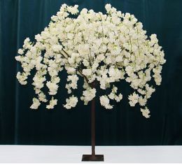 2pc Artificial Cherry Tree Plant Wedding Party Festival Table Center Decoration Fake Tree Stage Outdoor Garden Decor 1.6M
