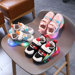 New children boys led luminous shoes girls luminous sneakers girls casual shoes children boys flat sneakers G1025