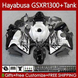 Silver black Bodywork For SUZUKI Hayabusa GSXR 1300 CC GSX-R1300 GSXR-1300 96-07 74No.12 1300CC GSXR1300 96 97 98 99 00 01 GSX R1300 2002 2003 2004 2005 2006 2007 Fairing