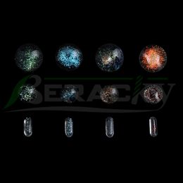 Beracky Dichro Glass Terp Slurpers Smoking Pearls Set With 14mm 22mm Solid Marbles 6*15 Pills For Bevelled Edge Slurper Quartz Banger Nails Bongs