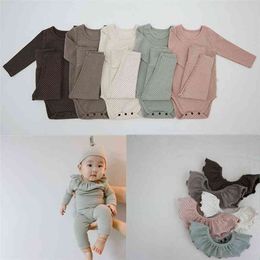 Baby Homewear Unterwäsche Set Strampler Vierteilige Kinder Mädchen Kleidung Outfits Baby Mädchen Set Mode 210702