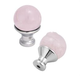 Wholesale Christmas Decorations Amethyst Cabinet Knobs Natural Stone Drawer and Pulls Handle for Dresser Drawers Wardrobe Cupboard Decorative