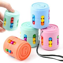 Декомпрессионная игрушка Кокс может кубик игрушки для пальцев Детские творческие веселья Волшебная бисер интеллектуальная вращая игра