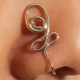 Stainless Steel Heart Clip On Nose Ring Star Fake Nose Piercing Clip On Cross Nose Clip Fake Jewellery Faux Piercing