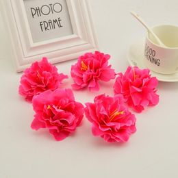 200pcs 7cm Cheap Silk Peony Heads Artificial Flower Wedding & Home Decoration Diy Make Door Wreath & Flower Wall Hat jllWlt