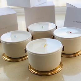 2023 Aromatherapy Iv Perfume Candle fragrance 220g Dehors II Neige Feuilles d'Or lle Blanche du Jardin with sealed gift box Best quality2023
