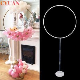 Baloon Garland Round Stand for Baby Shower Decorations Happy Birthday Party Balloons Wreath Decorations Wedding Party Favors 210626