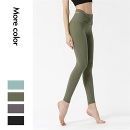 Womon Front Cross High Waist Workout Leggings Summer Elasticity Push Up Black Breathable Grey Gym Fitness 210604