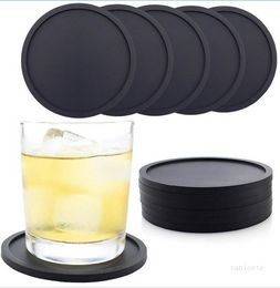 Silicone Coasters Non-Slip Cup Coasters Heat Resistant Cup Mate Soft Coaster For Tabletop Protection Drinking Glasses T2I51718