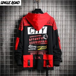 SingleRoad Men's Hoodies Men Spring Sweatshirt Male Hip Hop Harajuku Japanese Streetwear Black Hoodie Men Sweatshirts Man 201027