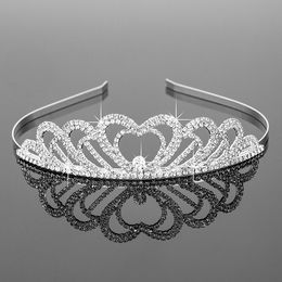 Girls Crowns With Rhinestones Wedding Jewellery Bridal Headpieces Birthday Party Performance Pageant Crystal Tiaras Wedding Accessories FK-003