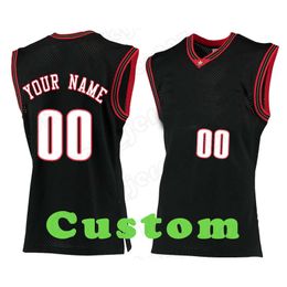 Mens Custom DIY Design personalized round neck team basketball jerseys Men sports uniforms stitching and printing any name and number Stitching stripes 06