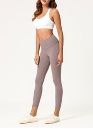 lu-32 vfu womens yoga suit pants High Waist Sports Raising Hips Gym Wear Leggings Align Elastic Fitness Tights Workout fitness set