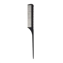Hair Brushes Carbon Fibre Rat Tail Comb Heat Resistant Anti Static Styling Women Back Combing Root Teasing XB18