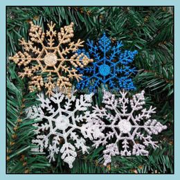 Decorations Festive Party Supplies Home & Garden Designer Snowflake Delicate Gift Tree Decoration Twinkle Snow Christmas Family Ornament Sel