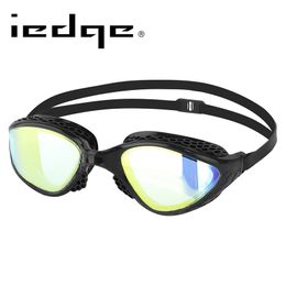 LANE4 Iedge Swimming Goggles Mirror Lenses Patented Gaskets Triathlon UV Protection for Women Men #VG-945 210305