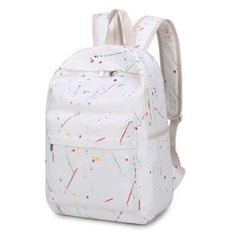 Outdoor Bags Teenager School Backpacks For Girls Boys Adolescence Student Backpack Female Notebook Oxford White Back Pack