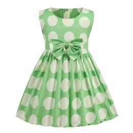 Summer Sleeveless Dresses for Girls Floral Pattern Girls' Dresses 2021 Newest Kids Dress Teenage Costumes for Girls Q0716