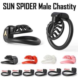 NXY Sex Chastity devices 3D printing sun spider male chastity penis lock sleeve Rooster ring BDSM belt sex toy 1126