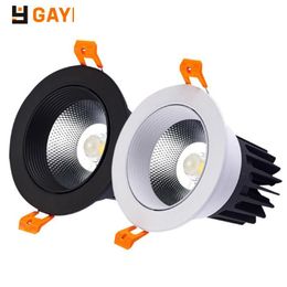 cree cobs Canada - Downlights Design  0-10V Dali Dimmable Led Downlight CREE COB Ceiling Spot Light 12w 85-265V Recessed Lights Indoor Lighting