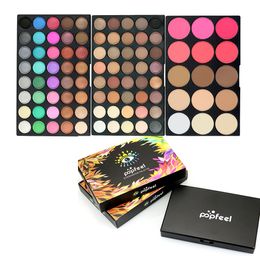 95 Colors Matte Glitter Eyeshadow + Blush Foundation Makeup Eye Shadow Palette Kit EP95#