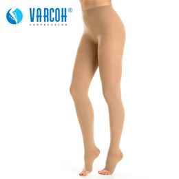 Compression Pantyhose Unisex 30-40 mmHg Graduated Support Stockings for Nurses Shin Splints Flight Travel Varicose Veins 211204