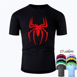 Cool Spider Line Art O Neck Cotton T Shirt Men and woman Unisex Summer Short Sleeve Designed Casual Tee m01042 210716