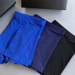 high quality Boxed panties 5 Colours Big yards sexy loose men boxers breathable mens underwear Home casual leggings 3pcs/lot 03
