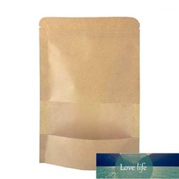 Gift Wrap Kraft Stand Up Bags Pouches With Notch And Matte Window, Bag, 6.3X8.6 Inches,5.7Oz,Pack Of 501 Factory price expert design Quality Latest Style Original Status