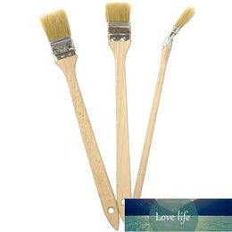 3PC Wooden Handle Barbecue Cake Baking Brush Paint Waterproof Cooking Basting Bread Chef Pastry Oil Butter Paint Brush Tool #45 Factory price expert design Quality