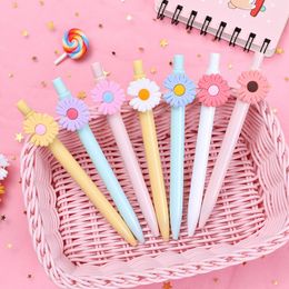 Gel Pens 1 Piece Lytwtw's Pen School Supply Creative Daisy Press Office Gift Candy Stationery Kawaii Funny Cute Flower