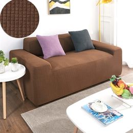 Super Soft Polar Fleece Fabric Sofa Cover Elastic s For Living Room Couch s s Corner 220302