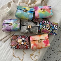 Fashion Ladies Messenger Bags Colour Rainbow Cheap Hasp PU Leather Small Shoulder Bags Women Crossbody Bag For Girl