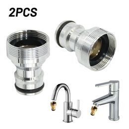 Watering Equipments 2pcs Faucet Adapter Garden Hose Brass Plug-in Coupling M22 IG M24 AG Connexion For Car Wash Water Gun Connector