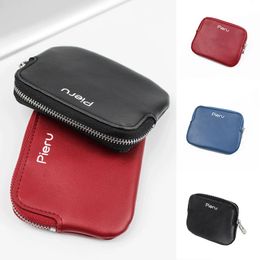 Fashion Key Case Small Coin Purse Business Card Wallets Mini Zipper Bag Solid Multifunctional Unisex Square Convenient Pocket Wallet