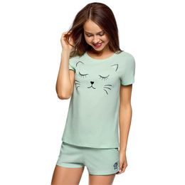 summer arrival cute Pyjamas for women sleepwear short sleeve Pyjama set high quality cotton two piece pjs 210527