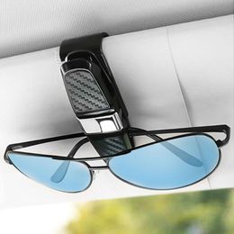 Other Interior Accessories Portable Car Glasses Cases Ticket Card Clamp Sun Visor Sunglasses Holder Auto Creative Storage