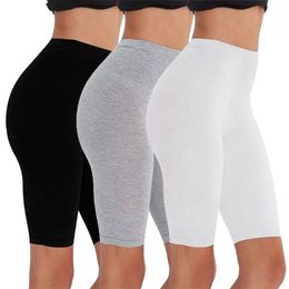 / Pack Eco-Friendly Viscose Spandex Bike Shorts For Woman Fitness Active Wear Very Soft Comfortable 210306