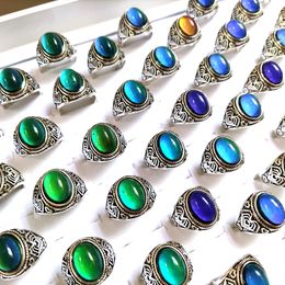 Man Woman Change Colour Mood Ring Emotional Temperature Sensitive Glazed Male Female Fashon Rings Gift Jewellery