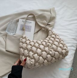 fashion water chestnut pleats single shoulder armpit bag dumpling bags handbag