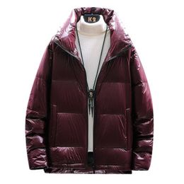 Men Fleece Duck Down Coat Fashion Trend Windproof Warm Thicken Puffer Jacket Designer Winter 4XL Luxury Bread Puff Casual Jackets For Man