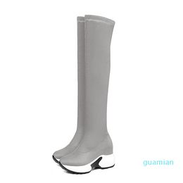 Descuento Botas De Gamuza Elástica Sobre La Rodilla 2022 en venta en  DHgate.com