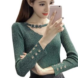 Han edition set of head light silk to film winter sweater top female T-shirt knitted coat of cultivate one's morality 210604